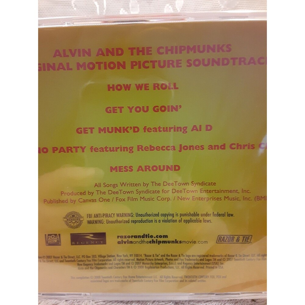 Alvin and the Chipmunks Soundtrack CD from the Movie 2007 - Picture 3 of 4